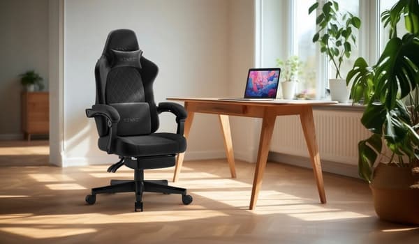 SENSE7 Devon alcantara spelstol svart
