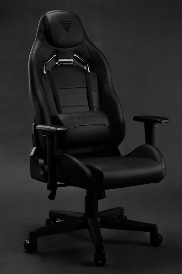 SENSE7 Vanguard gamingstol i läder, svart