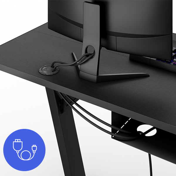 SENSE7 Nomad Basic gamingskrivbord 140x60 cm