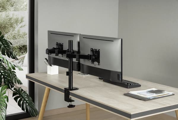 SENSE7 Uchwyt biurkowy na 2 monitory 17''-32'' FLOAT DOUBLE