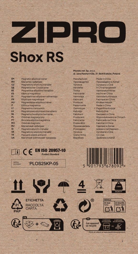 Zipro Shox RS magnetisk crosstrainer