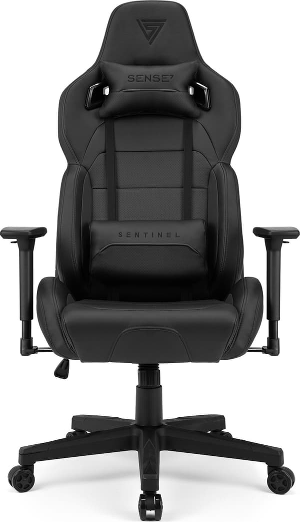 SENSE7 Sentinel gamingstol - läder, svart