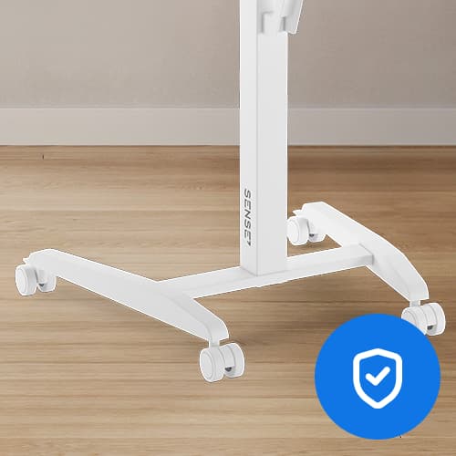 SENSE7 Mobilt skrivbord Vitt 70×52 cm