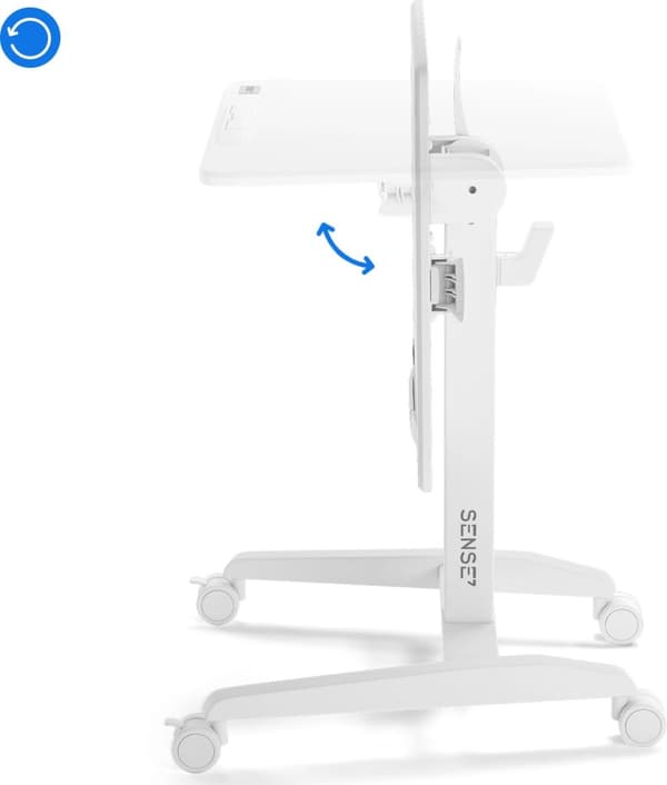 SENSE7 Mobilt skrivbord Vitt 70×52 cm