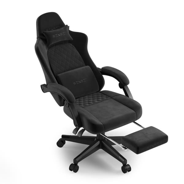 SENSE7 Devon alcantara spelstol svart