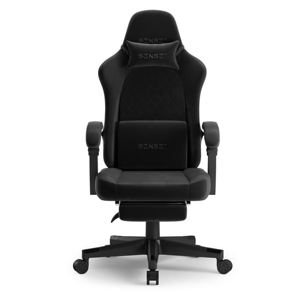 SENSE7 Devon alcantara spelstol svart