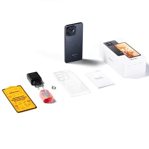 Ulefone Note 18 Pro 256GB 6GB RAM Smartphone Sort, Android 14, 5.450 mAh Batteri