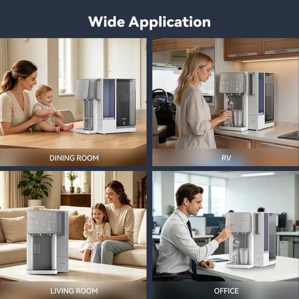 NatureFlow I4: Universal Mineralvand- og Isdispenser