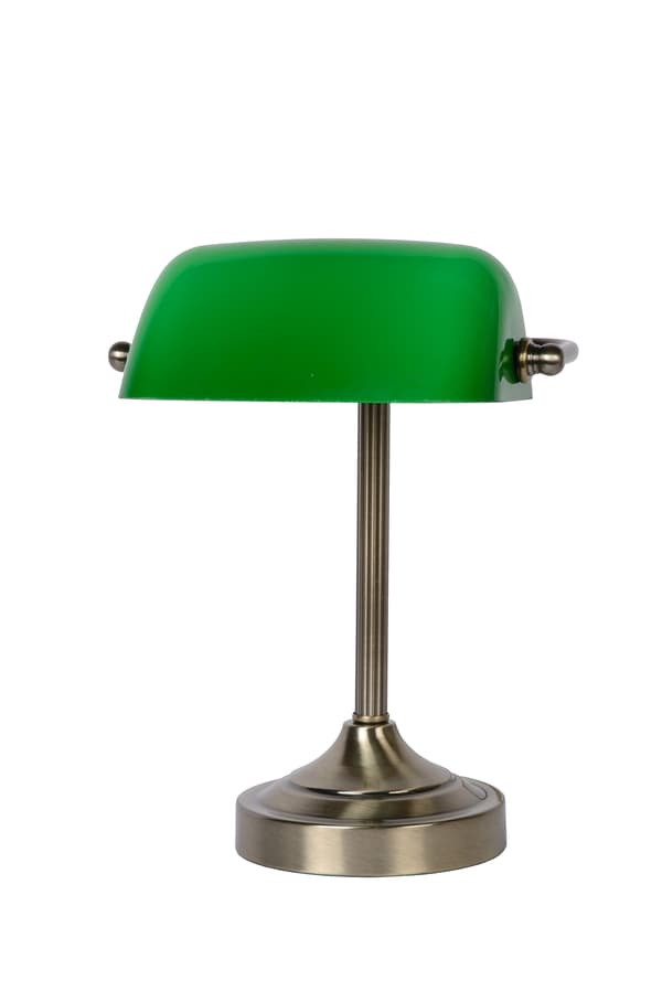 Lucide BANKER – Bordlampe – 1 × E14 – Bronse