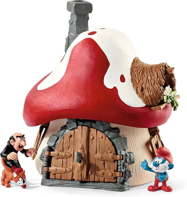 Schleich Smurfehus med 2 figurer – Smurf og Gargamel