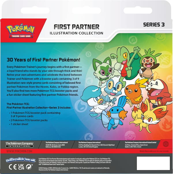 Pokemon First Partner Illustration Collection Serie 3
