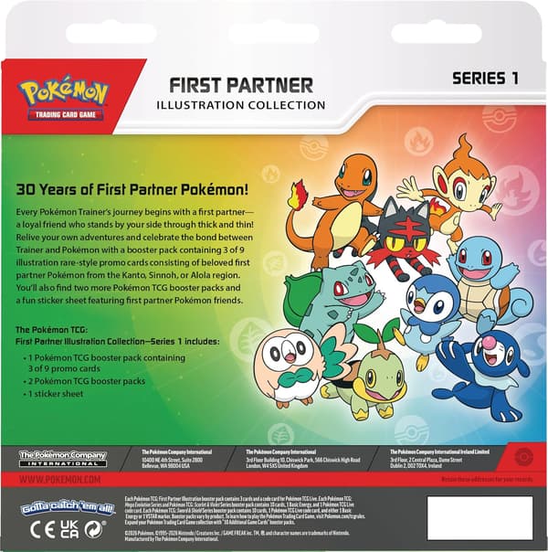 Pokemon First Partner Illustration Collection Serie 1