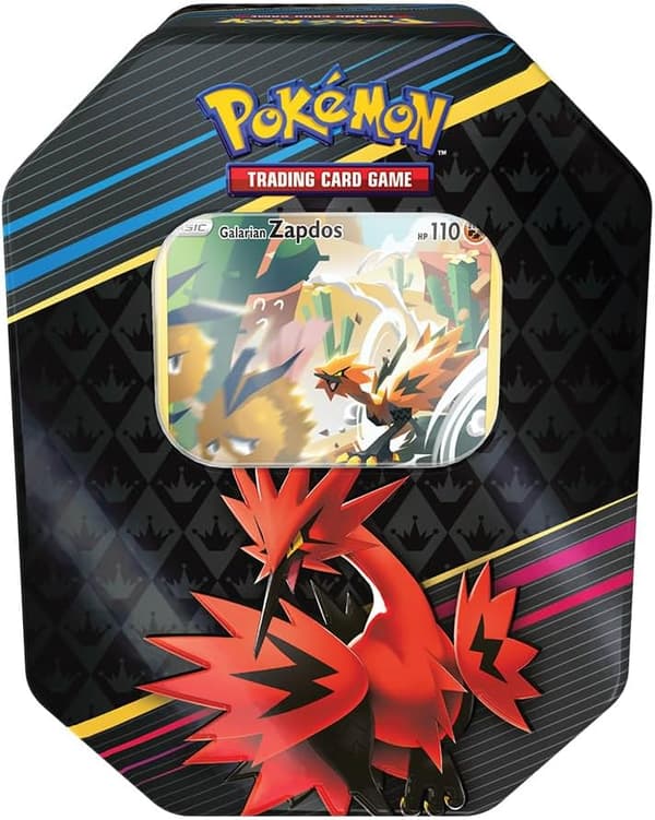 Pokemon Crown Zenith Galarian Zapdos Tin Box
