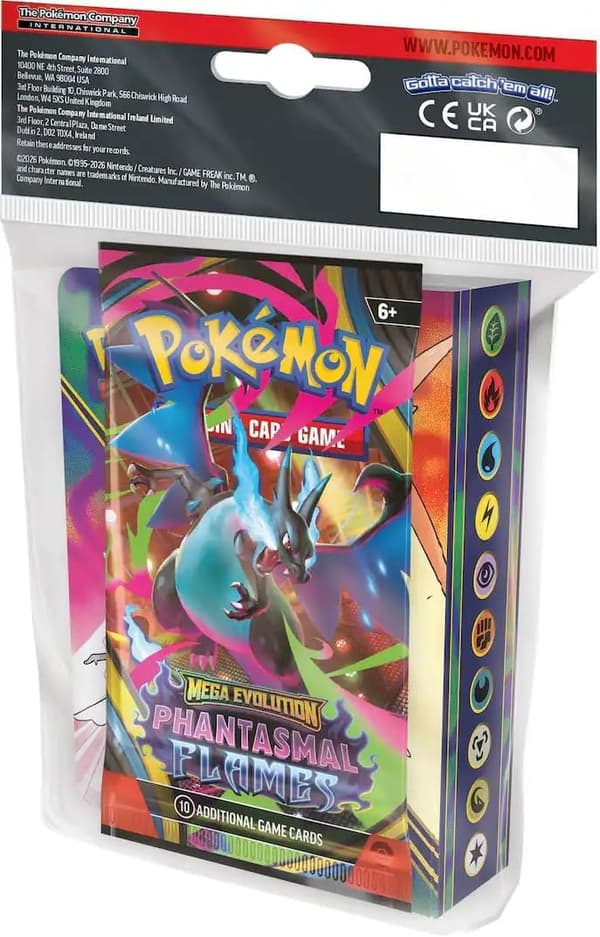 Pokemon Mega Evolution Phantasmal Flames Booster + Mini Portfolio