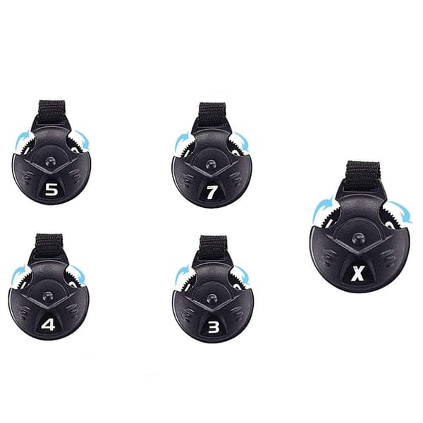 3-pack stickade headcovers - Rutiga (röd, blå, vit)