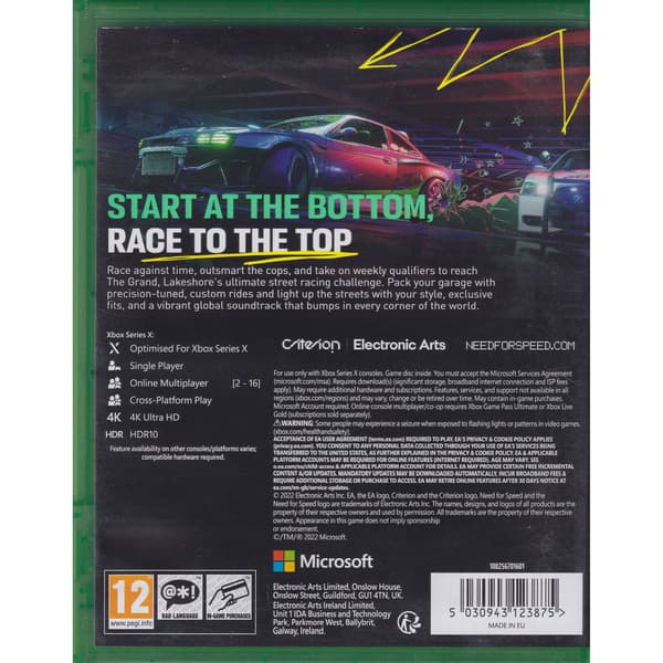 Need for Speed Unbound Xbox Series X