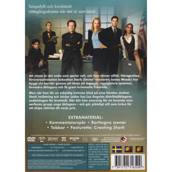 Shark Säsong 1 DVD (Brukt)