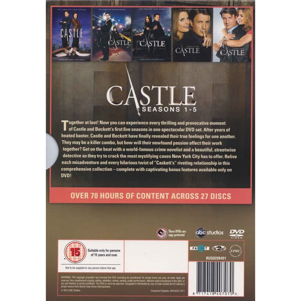 Castle Seasons 1-5 DVD (Käytetty)