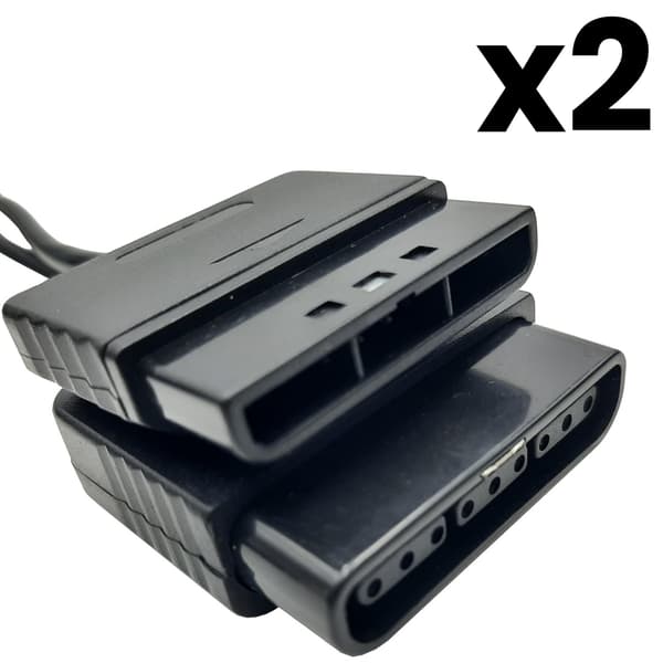 Förlängningskabel Handkontroll x 2 Playstation PS1 & PS2