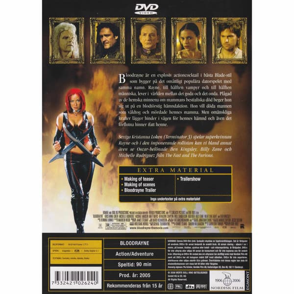 BloodRayne DVD (Brukt)