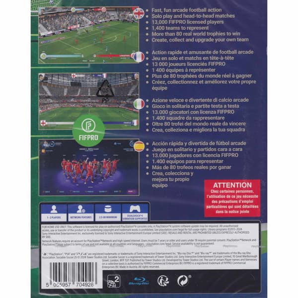 Sociable Soccer 25 Playstation 4 PS4
