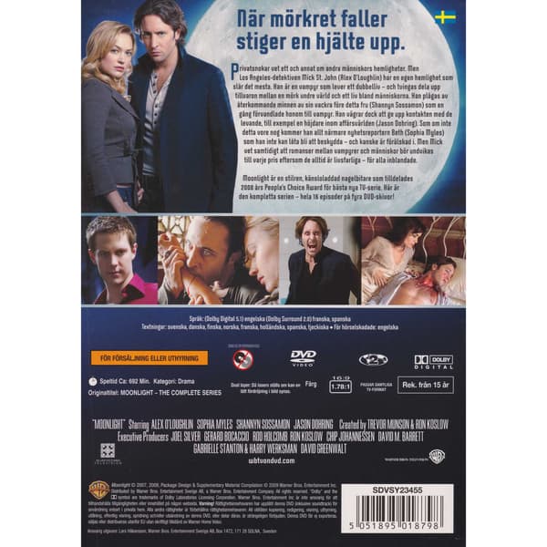 Moonlight Hela serien DVD (Brukt)