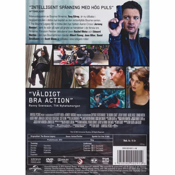 The Bourne Legacy DVD (Brukt)