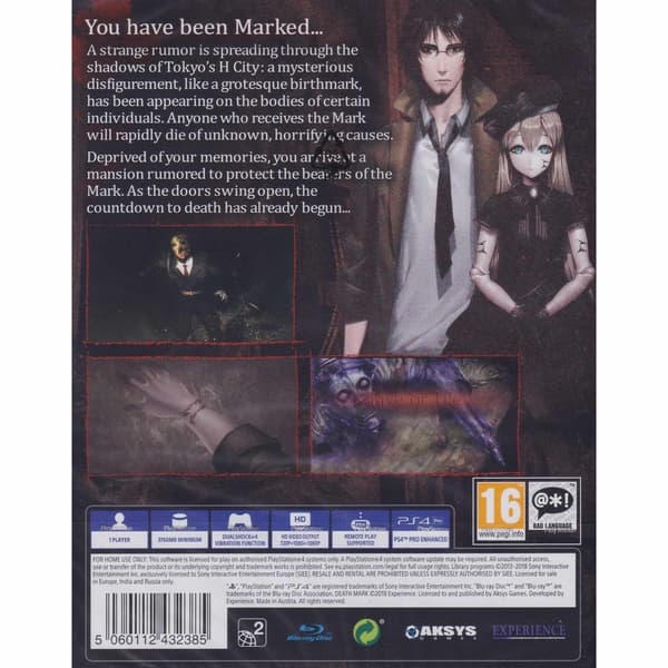 Death Mark Playstation 4 PS4