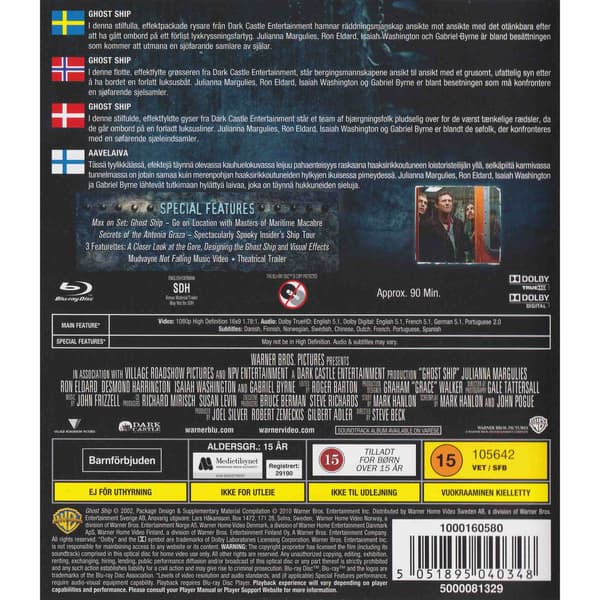Ghost Ship Blu-Ray (Käytetty)
