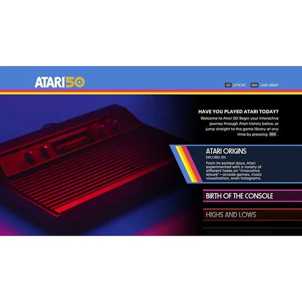 Atari 50 The Anniversary Celebration Expanded Edition Playstation 5 PS5
