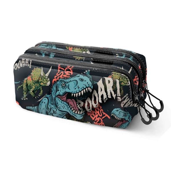 PRO DG Dino triple pencil case