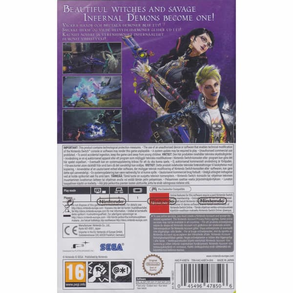 Bayonetta 3 Nintendo Switch Nordic