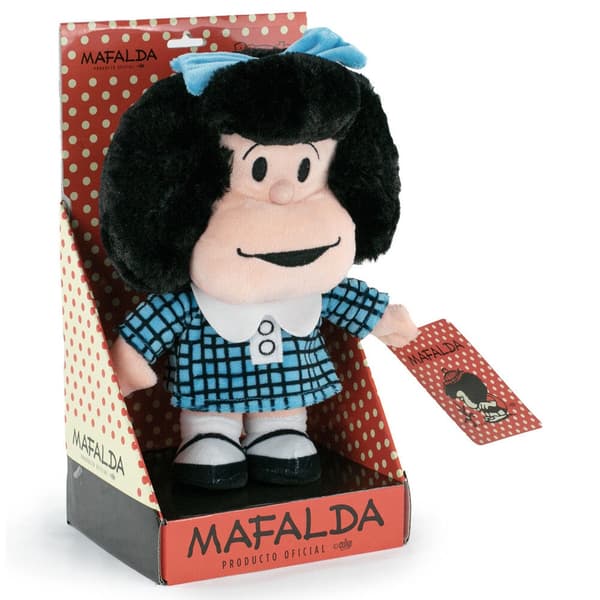 Mafalda Blue Dress plush toy 28cm