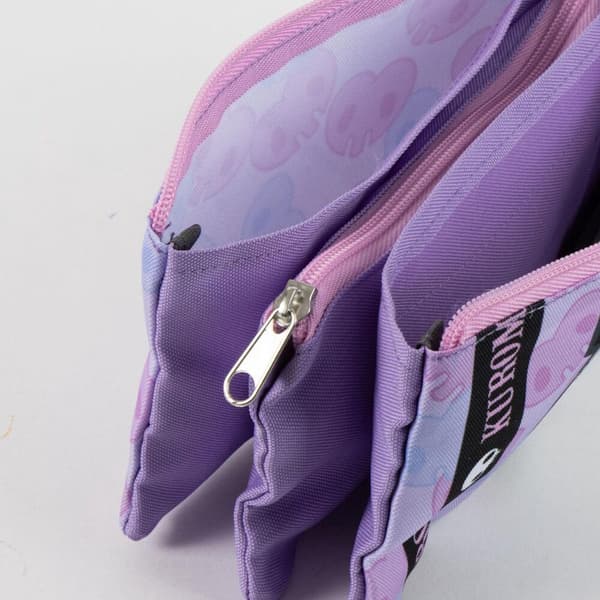 Hello Kitty Kuromi triple pencil case