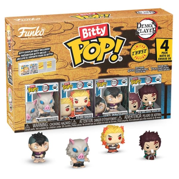 Blister 4 figures Bitty POP Demon Slayer Inosuke