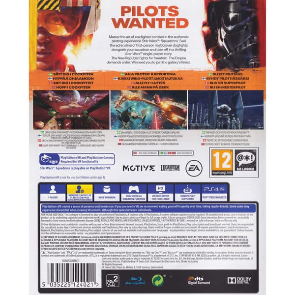 Star Wars Squadrons Playstation 4 PS4