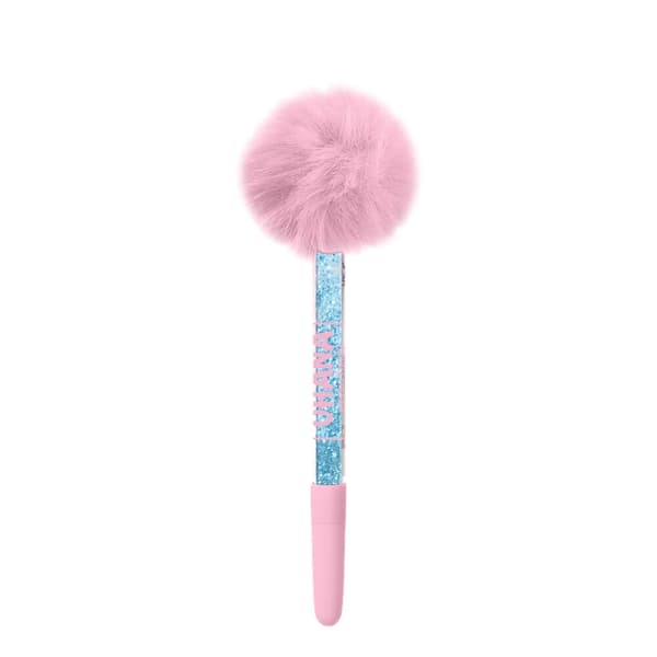 Disney Stitch Squshy notebook + pompom pen