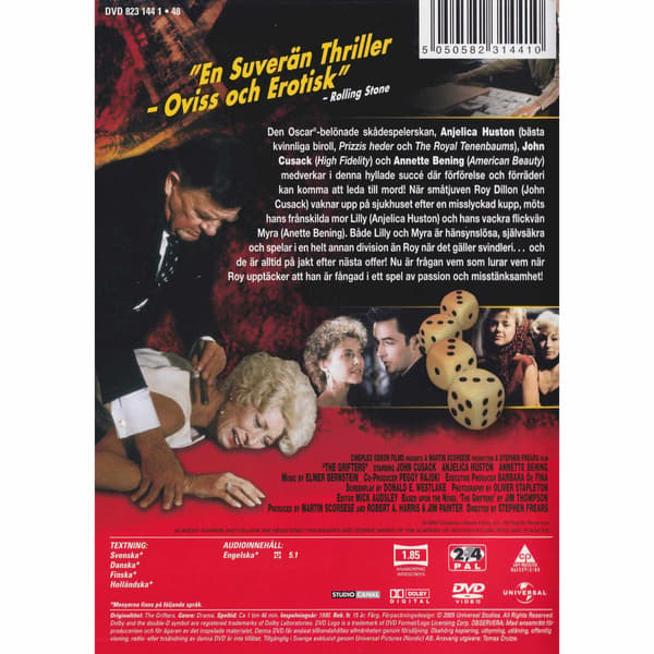 The Grifters DVD (Käytetty)