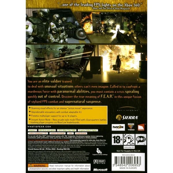 Fear First Encounter Assault Recon Xbox 360 (Brugt)