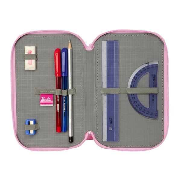 Barbie Ballet triple pencil case 37pcs