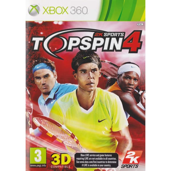Top Spin 4 Xbox 360 (Brukt)