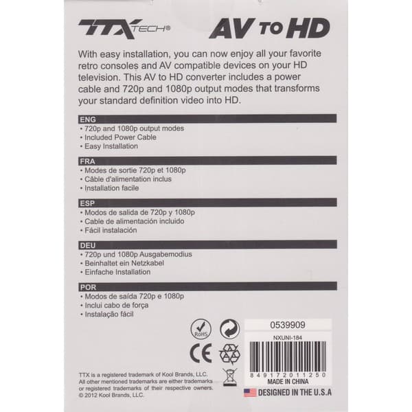 TTX Tech AV to HD Video Converter