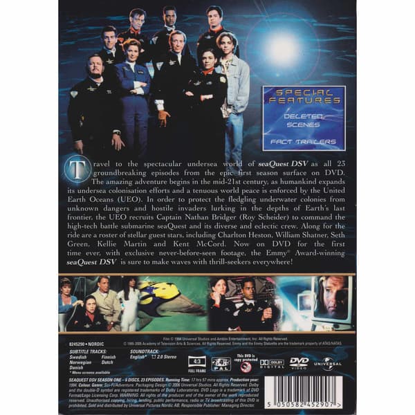 Seaquest DSV Season One DVD (Brukt)