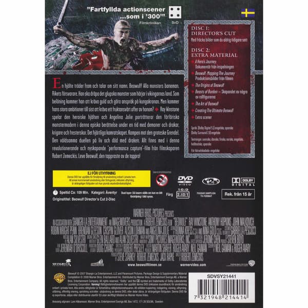 Beowulf Directors Cut DVD (Begagnad)