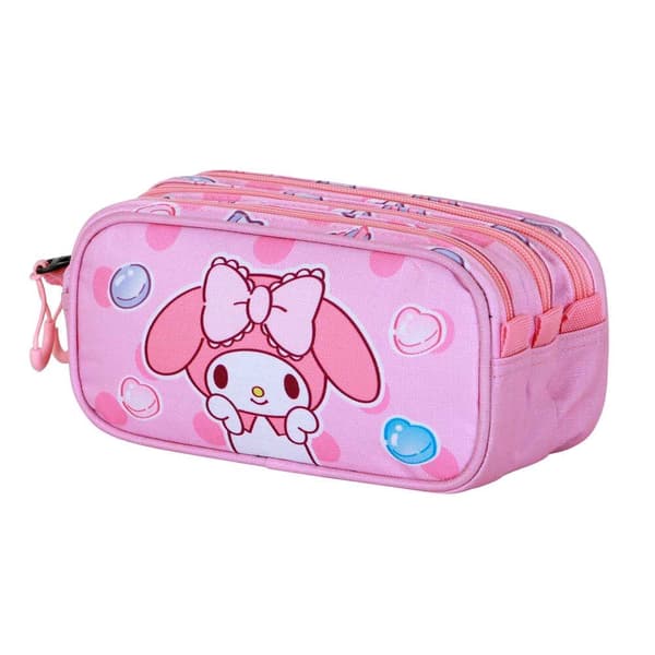 Hello Kitty My Melody triple pencil case