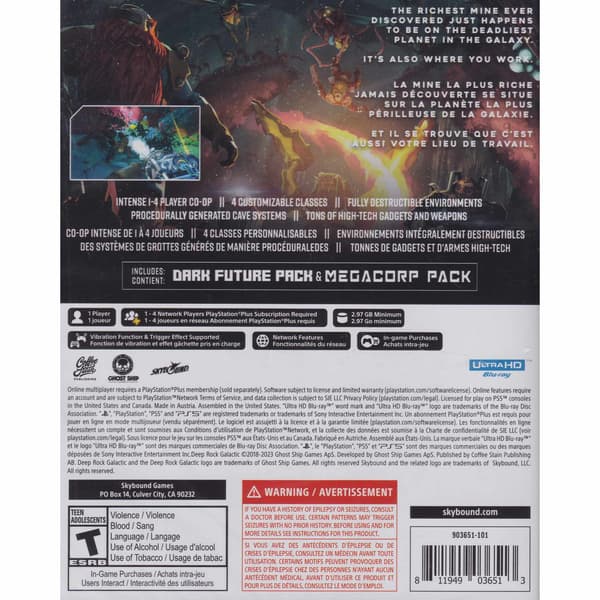 Deep Rock Galactic Special Edition Playstation 5 PS5 IMPORT