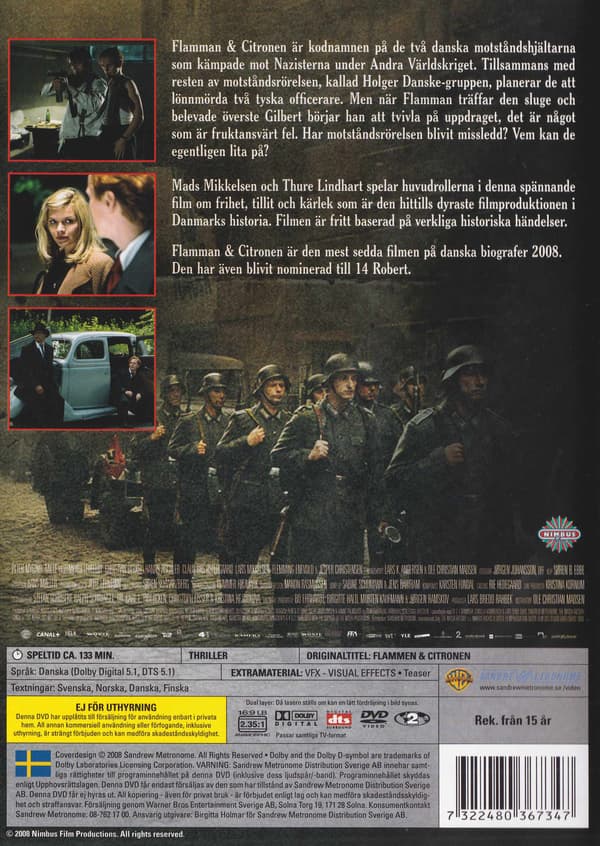 Flamman & Citronen DVD (Brukt)