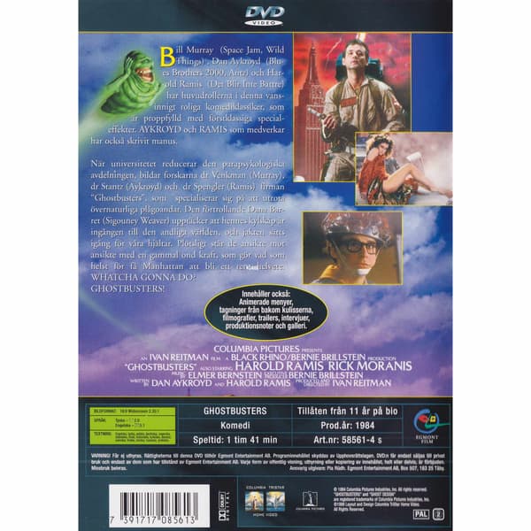 Ghostbusters DVD (Käytetty)