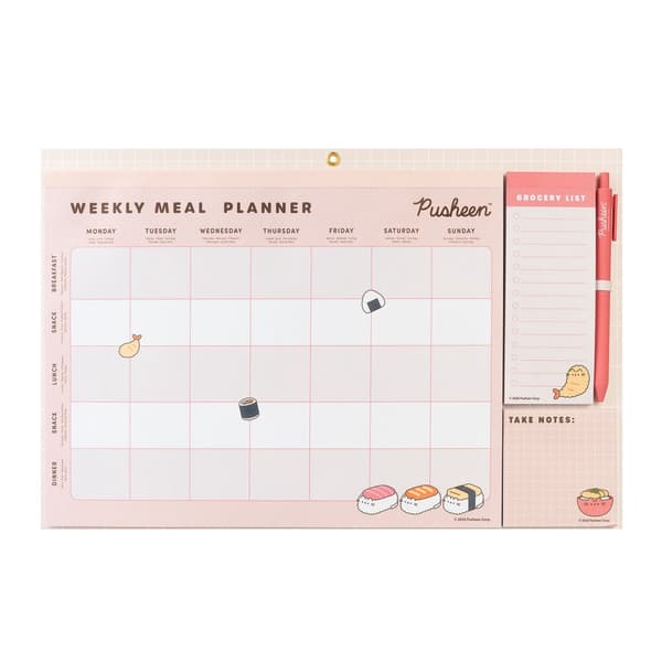 Pusheen Sushi Roll magnetic meal planner