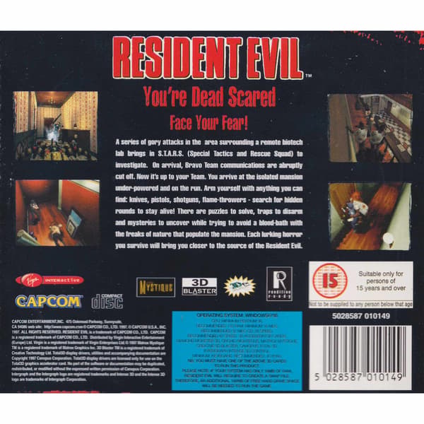 Resident Evil PC CD (Begagnad)